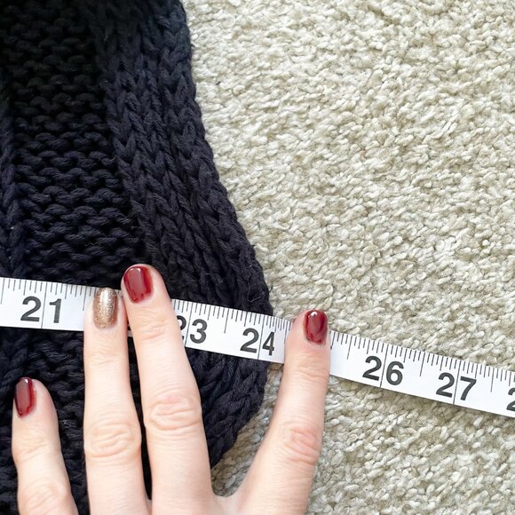 Free People FP Beach Ribbed Knit Black Sweater Maxi Dress Cover Up, Sz XL - Picture 8 of 10